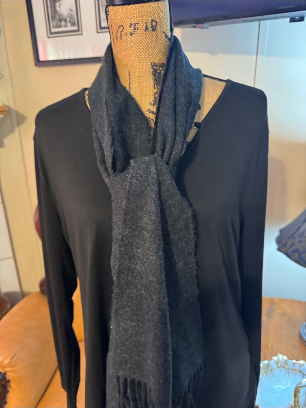 Luxury Cashmere Feel Soft Knit Sweater - Dark Charcoal